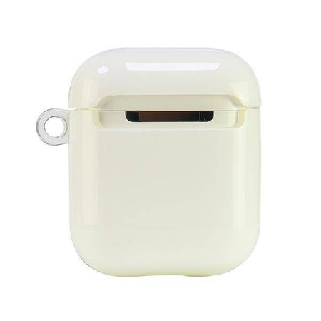 Oryginalne Etui APPLE AIRPODS 1 / 2 Audi IML Geometric Pattern Cover (AU-IMLAP-A6/D3-WE) białe