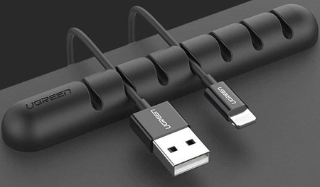 Ugreen samoprzylepny organizer na 7 kabli czarny (50320)