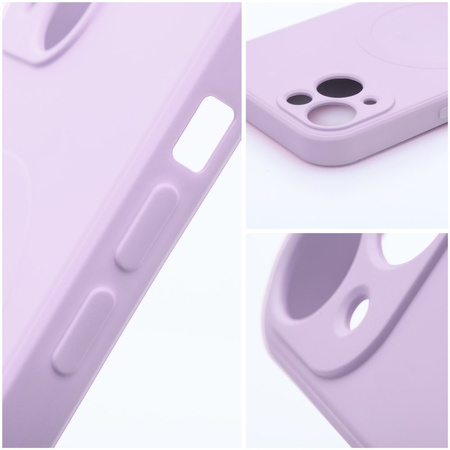 Futerał Silicone Mag Cover kompatybilny z MagSafe do IPHONE 13 różowy