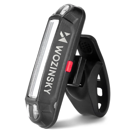 Wozinsky WSBLB2 USB-C Fahrradlicht-Set vorne (400 lm) und hinten, Schwarz