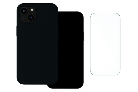 Etui do iPhone 14 czarne + Szkło 