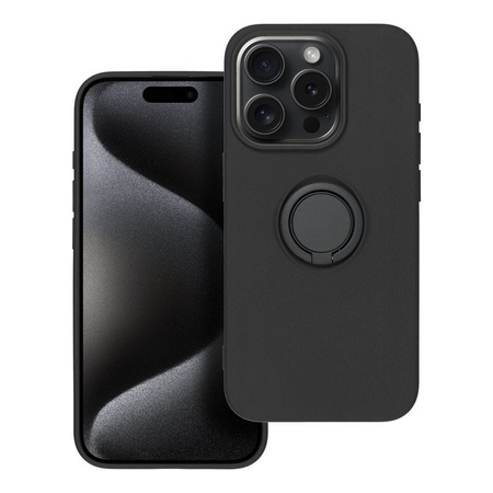 Futerał SILICONE RING do IPHONE 15 PRO czarny