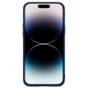 Nillkin CamShield Leather S Case iPhone 14 Pro Hülle mit Kameraabdeckung blau