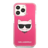 Oryginalne Etui IPHONE 13 PRO MAX Karl Lagerfeld Hardcase Choupette Head (KLHCP13XTPECPI) różowe
