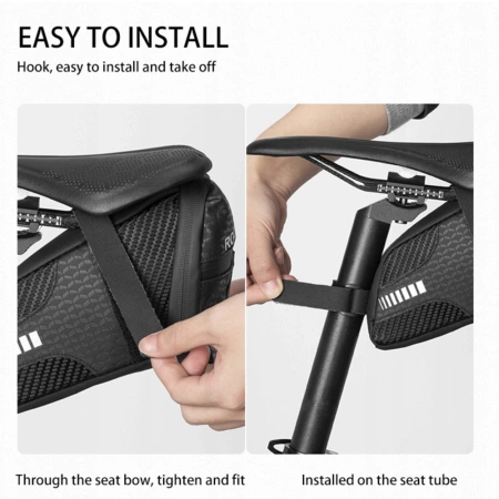 Rockbros C29-BK waterproof bicycle bag under the saddle - black