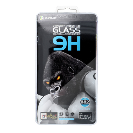 Szkło hartowane X-ONE Full Cover Extra Strong Matowe - do iPhone 15 Plus (full glue) czarny