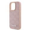 Karl Lagerfeld KLHMP15XPKHPORPP iPhone 15 Pro Max 6.7" hardcase różowy/pink Leather Monogram Metal Logo