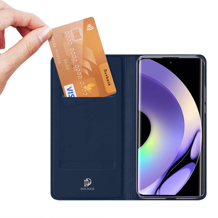 Dux Ducis Skin Pro Hülle für Realme 10 Pro Flip Card Wallet Stand Blau