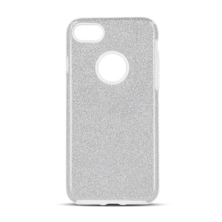 Nakładka Glitter 3w1 do iPhone 15 Pro 6,1" srebrna