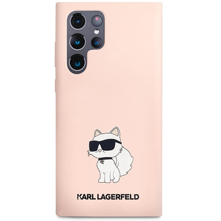 Karl Lagerfeld Silicone NFT Choupette - Etui Samsung Galaxy S23 Ultra (różowy)