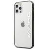 Etui IPHONE 12 PRO MAX Mercedes AMG Hardcase Metallic Painted (AMHCP12LAESLBK) transparentne