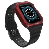 Schutzarmband für Apple Watch 38/40/41 mm Panzergehäuse-Armband - Schwarz, Rot