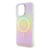Original Case APPLE IPHONE 15 PRO MAX Guess Hardcase IML Iridescent MagSafe (GUHMP15XHITSP) pink