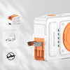 Ładowarka hybrydowa 4smarts 6w1          USB-C/USB-A PD 20W z powerbankiem 10 000 mAh, ładowanie indukcyjne Qi, kabel USB-C, stojak 360, biały