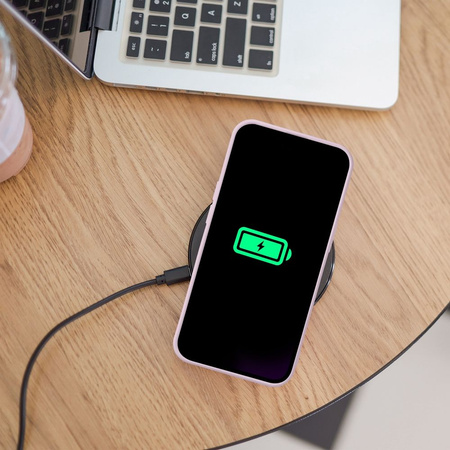 Futerał Silicone Mag Cover kompatybilny z MagSafe do IPHONE 13 różowy