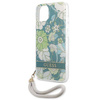 Case IPHONE 13 MINI Guess Hardcase Flower Strap (GUHCP13SHFLSN) green