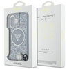 Original Case IPHONE 16 Guess HC IML Leopard Triangle Cord Strap black
