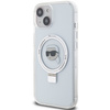 Karl Lagerfeld KLHMP15SHMRSKHH iPhone 15 6,1" weiß/weiß Hardcase Ring Stand Karl Head MagSafe