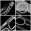 Drop Glue Colorful Ring Mag Cover kompatybilny z MagSafe pasuje do IPHONE 15 PRO szary