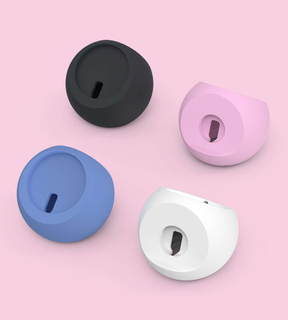 MagSafe Induktiver Ladeständer für iPhone und Apple Watch Ladeständer Choetech Handyhalter Ständer Weiß Rosa