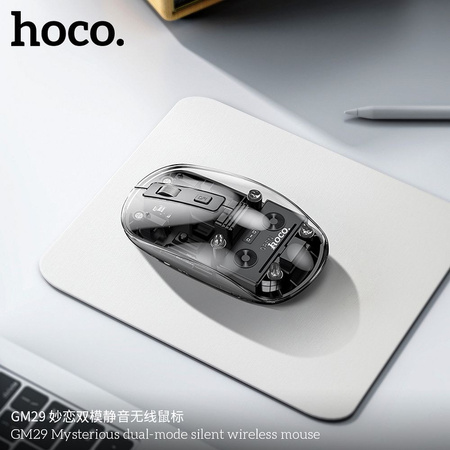 HOCO mysz komputerowa bezprzewodowa 2,4G 1600 dpi GM29 czarna