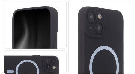 Nakładka Silicon Soft Mag iPhone 16 Plus czarna