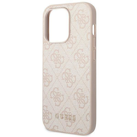 Guess GUHCP14XG4GFPI iPhone 14 Pro Max 6,7 &quot;rosa / rosa Hartschale 4G Metal Gold Logo