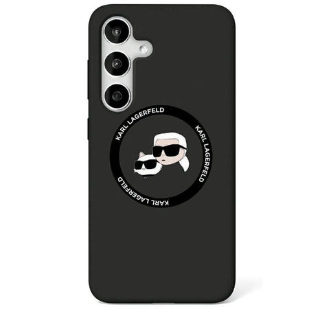KARL LAGERFELD SAMSUNG S25 ULTRA MAGSAFE KLHMS25LSKCHTCKDOUBLE HEADS BLACK