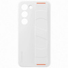 Samsung Silicone Grip Cover etui Samsung Galaxy S23 silikonowy pokrowiec z paskiem na rękę białe (EF-GS911TWEGWW)