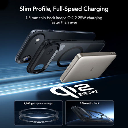 ESR CLASSIC HYBRID MAGSAFE & TEMPERED GLASS IPHONE 17 AIR CLEAR/BLACK