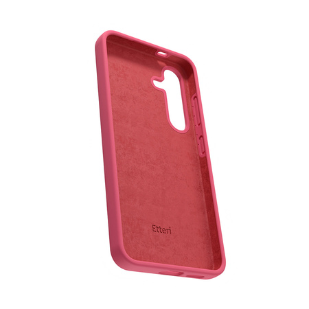 Nakładka Etteri Silicone Case do Samsung Galaxy S24 Plus malinowa