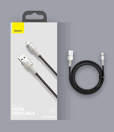Baseus Cafule Series Metal Data Cable USB to IP 2.4A 1m Purple