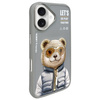 Nimmy etui iPhone 16 6.1" szary/gray      Cool&Cute 2.0 Bear