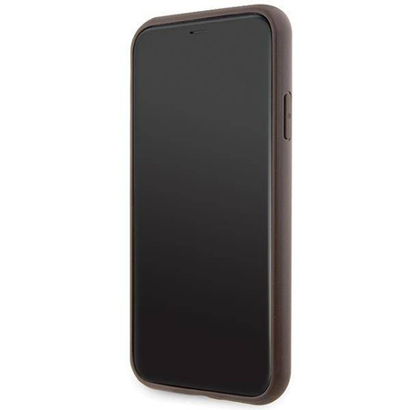 Guess GUHCN61P4SNW iPhone 11 / Xr brown/brown hardcase 4G Stripe