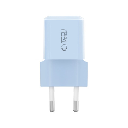 TECH-PROTECT NCM25 1-PORT NETWORK CHARGER PD 25W BABY BLUE