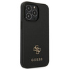 Case IPHONE 13 PRO Guess Hardcase Saffiano 4G Small Metal Logo (GUHCP13LPS4MK) black