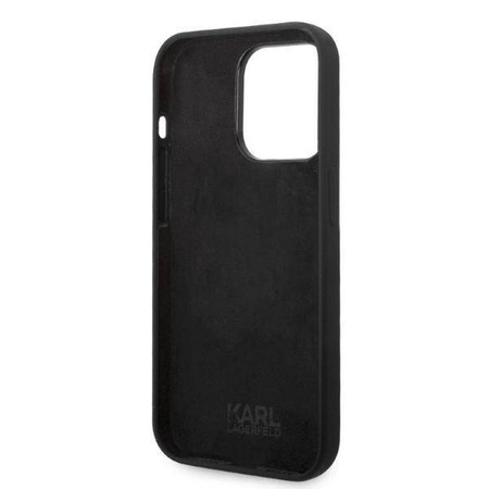 Karl Lagerfeld Silicone NFT Ikonik - Etui iPhone 14 Pro (czarny)