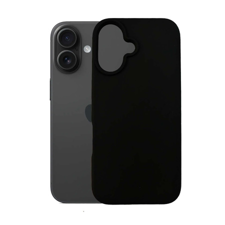 3MK Silicone Case iPhone 16 6.1" czarny/ black