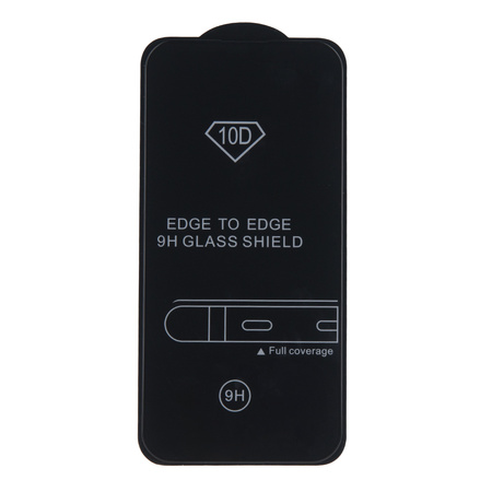 Szkło hartowane 10D do Pixel 9 PRO XL 5G czarna ramka