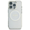 Guess IML Metal Colored Circle Classic Logo MagSafe - Etui do iPhone 16 Pro Max (biały)