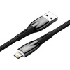 BASEUS kabel USB A do Apple Lightning 8-pin 2,4A Glimmer Series CADH000201 1m czarny