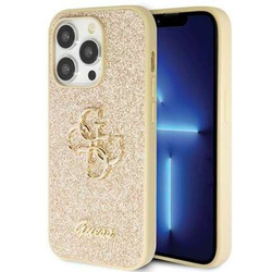Original Case IPHONE 14 PRO Guess Hardcase Glitter Script Big 4G