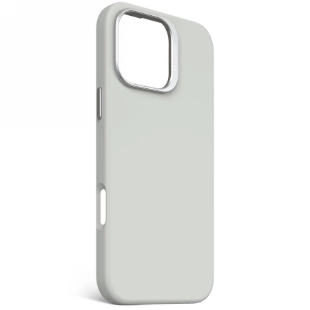 Decoded AntiMicrobial Silicone Backcover with MagSafe for iPhone 16 Pro Max - Gray