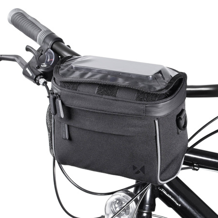 Wozinsky Fahrrad Lenkertasche Fahrrad Umhängetasche schwarz (WBHBB-01)