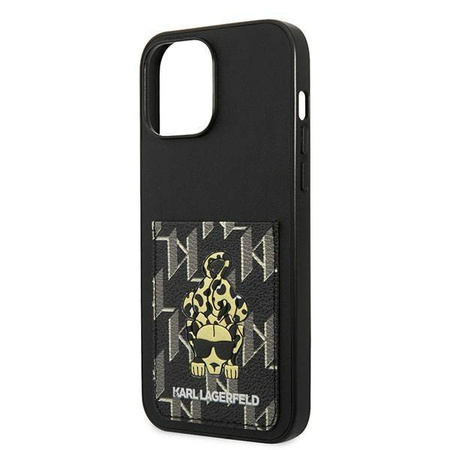 Etui IPHONE 13 PRO MAX Karl Lagerfeld Hardcase Karlimals Cardslot (KLHCP13XCANCNK) czarne