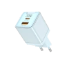 JELLICO Netz-Ladegerät EU55 GaN PD 33W 1xUSB-C + 1xUSB QC3.0 blau