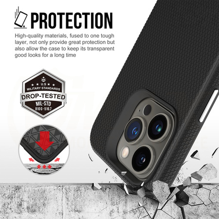 Vmax nakładka Triangle Case do iPhone 15 Plus 6,7&quot; czarna