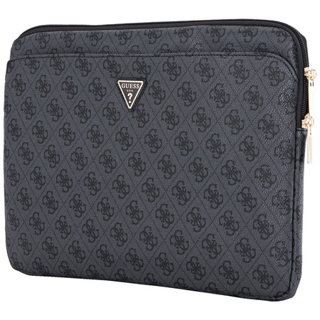 Guess 4G Zipper Pocket Triangle Logo Sleeve - Etui na notebooka 14" (czarny)