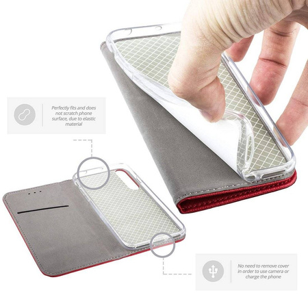 Etui SAMSUNG GALAXY S20 FE / S20 LITE portfel z klapką Flip Magnet czerwone