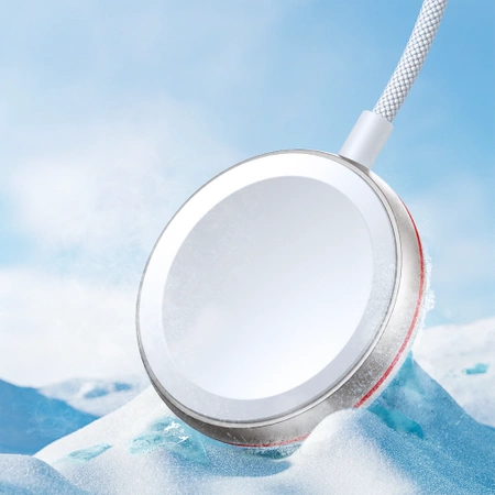 Joyroom 2 in 1 Lightning cable and inductive charger for Apple Watch 1.5m white (S-IW011)